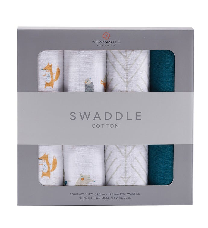 Cotton Swaddle Four Pack